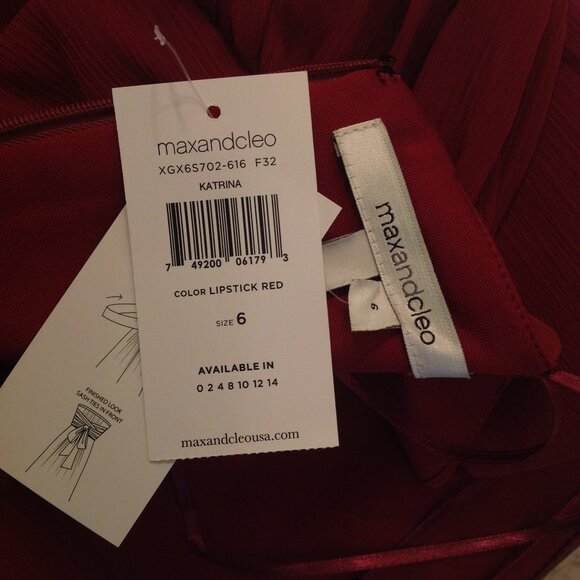 New Flirty Crimson Dress - Picture 4 of 9